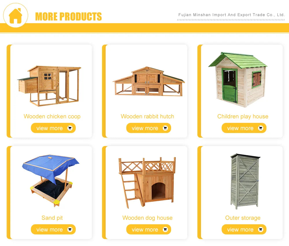 Eco-friendly Rabbit House Cock Cage Barrier Chicken Wooden