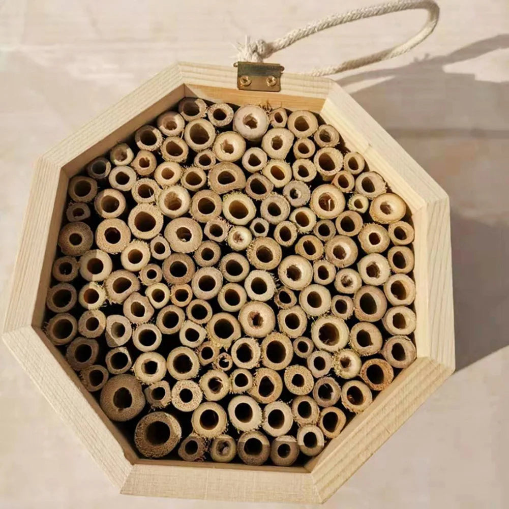 Wooden Tube Bee Hive