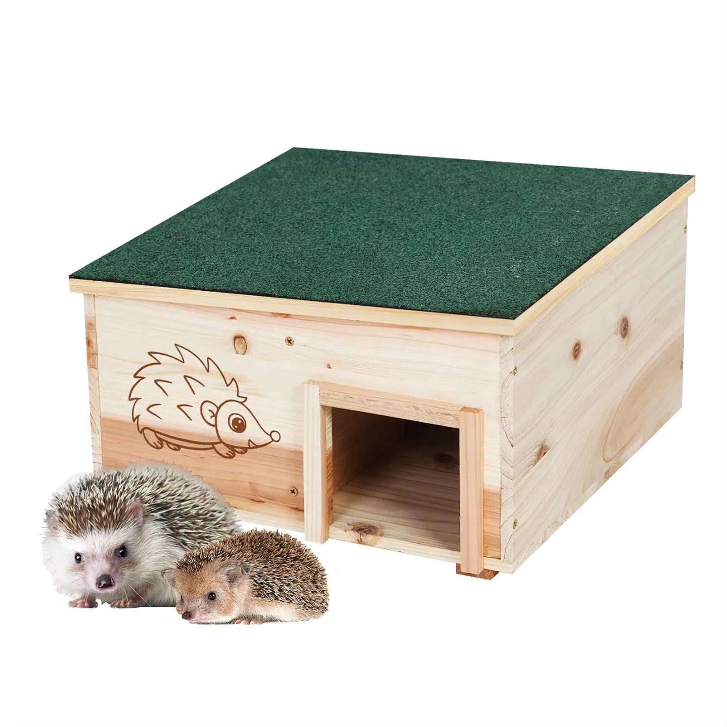 Wooden Hedgehog House