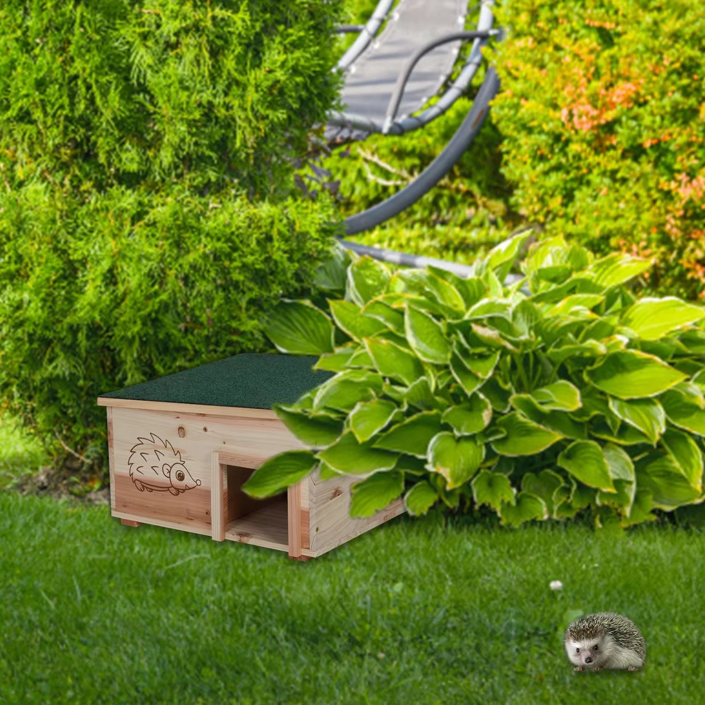 Wooden Hedgehog House